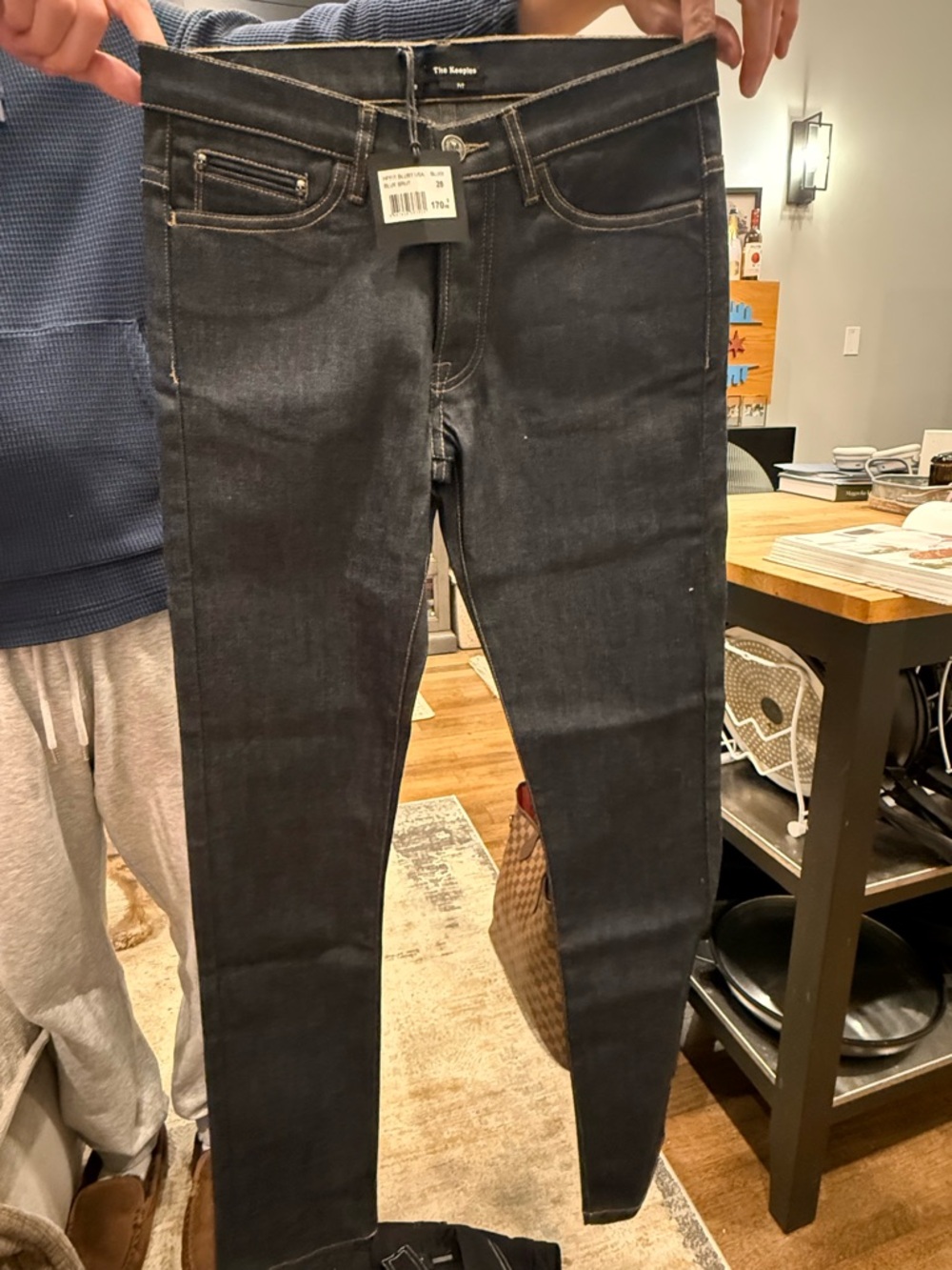 The Kooples Men's Skinny Black Denim Jeans